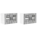  Kjøkkenskap 2 pcs Grå Sonoma 60 x 31 x 40 cm Konstruert tre