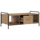 vidaXL Kaffebord Artisan eik 99,5 x 49 x 41 cm Konstruert tre