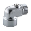 Securex Kulveventil vinkelløpende muffe/nippel 1/2" forkrommet