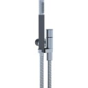 Vola T2 Hånddusj med holder Plast 1,50 m Børstet krom 21 brushed chrome 150 cm