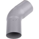Plastmo bøy Ø75mm 45° grå gray