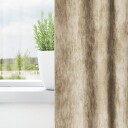  Gardin med gardiner 2 pcs Krem 245 x 140 cm Fløyel