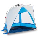  strandtelt 2 personer asurblå hurtigutløser vanntett