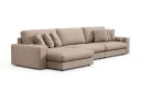 Arken Lyx 6 seter Vendbar L formet Dyp Divansofa i stoff   Beige