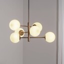 Domiluce Aurora hengelampe brun Ø 60 cm 6 lyskilder glass E14