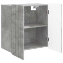 vidaXL Vegghengt skap Betonggrå 59 x 31 x 64 cm Konstruert tre