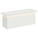 vidaXL Hageplantekasse med LED Hvit 30 x 80 x 30 cm Stål