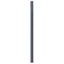 Gjerdestolper 2 stk mørkegrå 185 cm aluminium  