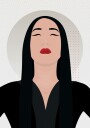 Posterbox Elegant Geisha Plakat Plakat / 50x70cm