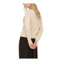 Jacqueline de Yong Dame Strikkevarer Beige M,