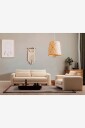 Hanah Home   Sofa 3 seter   Villie   Beige
