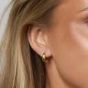 Timi Of Sweden Hedvig Classic Wide Hoop Earrings Gold