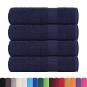 vidaXL Badehåndklær FROGN 4 stk marineblå 100x150 cm 360 gsm
