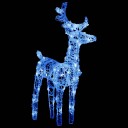 vidaXL Julereinsdyr 2 stk blå 80 LED akryl
