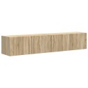  TV Veggskap 2 pcs Sonoma 60 x 31 x 29.5 cm Konstruert tre