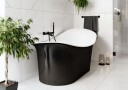 Badekar Vikingbad Groos Hvit/Sort 175cm