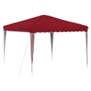 vidaXL Pop-up Festtelt 288 x 288 x 245 cm Burgunder Oxford Stoff