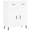 vidaXL Skjenk hvit 69,5x34x90 cm konstruert tre
