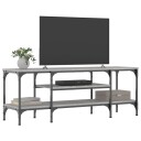 vidaXL TV-benk grå sonoma 121x35x45 cm konstruert tre og jern