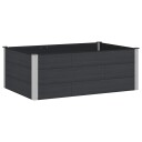 vidaXL Høybed Svart 150 x 100 x 54 cm WPC og Aluminium