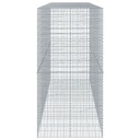 Gabionkurv med deksel 400x100x200 cm galvanisert jern