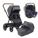 Britax Römer Vognpakke Britax Go Big Graphite Melange + Britax Babysafe i Size Storm Grey
