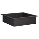 vidaXL Bålplassring Svart 90 x 90 x 25 cm Stål