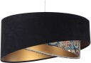 Maco Design Vivien pendellampe trefarget svart/flerfarget/gull