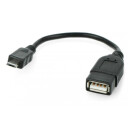 OTG Host microUSB kabel   USB A   12cm