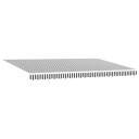 Uttrekkbar markise antrasitt og hvit 5x3 m stoff og aluminium 3216132