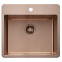 Secher Strib 500 BK2 kjøkkenvask 54x50 cm kobber pvd