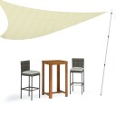  Teleskopiske presenningstenger 102-260 cm 2 stk aluminium