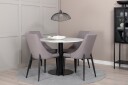 Venture Home Spisegruppe Razzia 106 cm Rund + 4 Ludde Spisestoler  