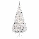 vidaXL Kunstig juletre med LED og kulesett 180 cm 620 grener