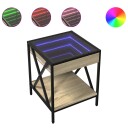  Salongbord med Infinity LED sonoma eik 40x40x49 cm 847693