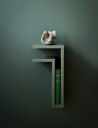 Maze F-shelf vegghylle green grey Hylle til venstre