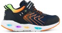 Leaf Varberg Blinkende Sneakers Navy/Lime 27