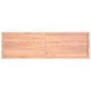 vidaXL Vegghylle lysebrun 200x60x4 cm behandlet heltre eik