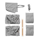 MEMBANTU Grey Organic Twin Hammock Basic