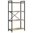 Bokhylle Sonoma eik 60 x 30 x 118 cm Konstruert tre