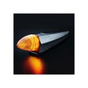 Strands Silver Bullet Torpedo Light Markeringslys med innebygd varsellys