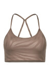 Casall Sleek Strappy Sports Bra Printed - Brown - M