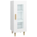 vidaXL Skjenk hvit 34,5x34x90 cm konstruert tre