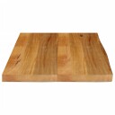  Bordplate naturlig kant 80x60x3,8 cm heltre mango 370596