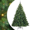  Kunstig juletre med 300 LED med stativ grønn 240 cm PE og PVC