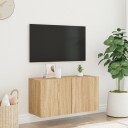 vidaXL Veggmontert TV-benk sonoma eik 80x30x41 cm 8721012255401