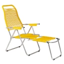 Fiam Spaghetti footrest yellow matt aluminium