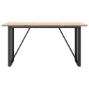 Spisebord O-ramme 160x80x75,5 cm heltre furu og støpejern 3282743