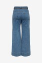 Only   Jeans onlMadison HW Belt WD Crp Dnm   Blå