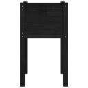 vidaXL Plantekasse 40x40x70 cm heltre furu svart